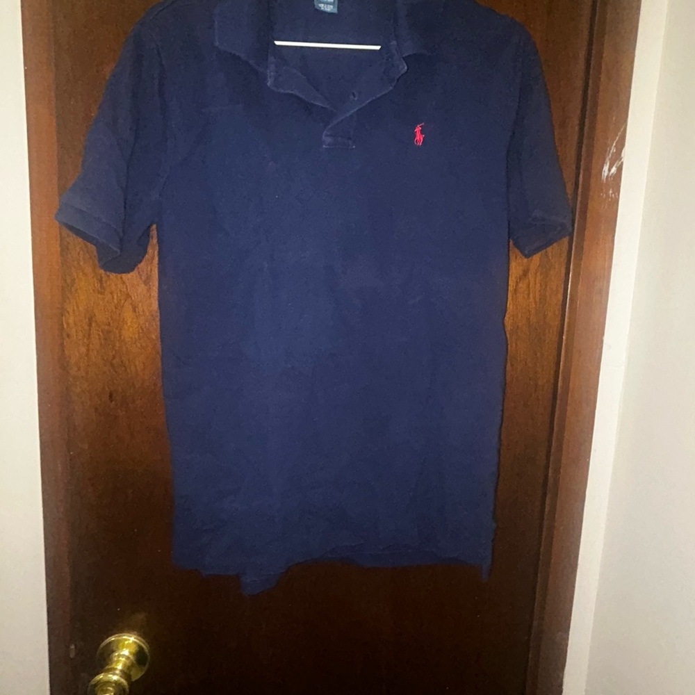 Ralph Lauren Navy Polo with Red Emblem
